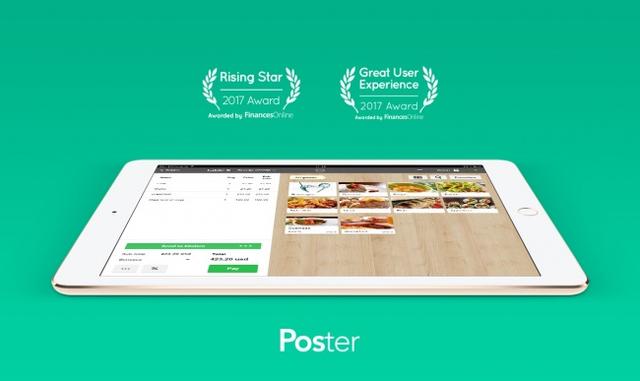 Poster POS wins the great user experience and the rising star awards, according to a FinancesOnline review