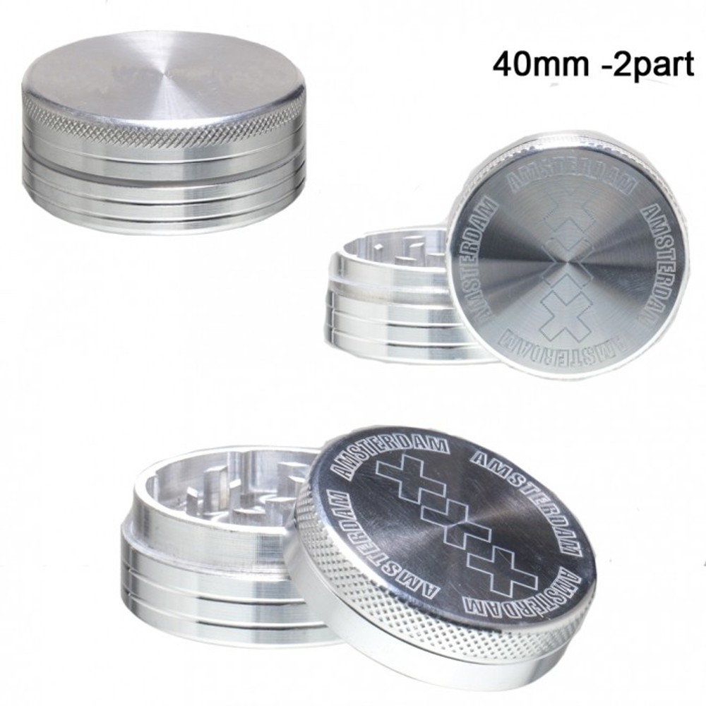 Гріндер Amsterdam - 2part-?:40mm-SILVER