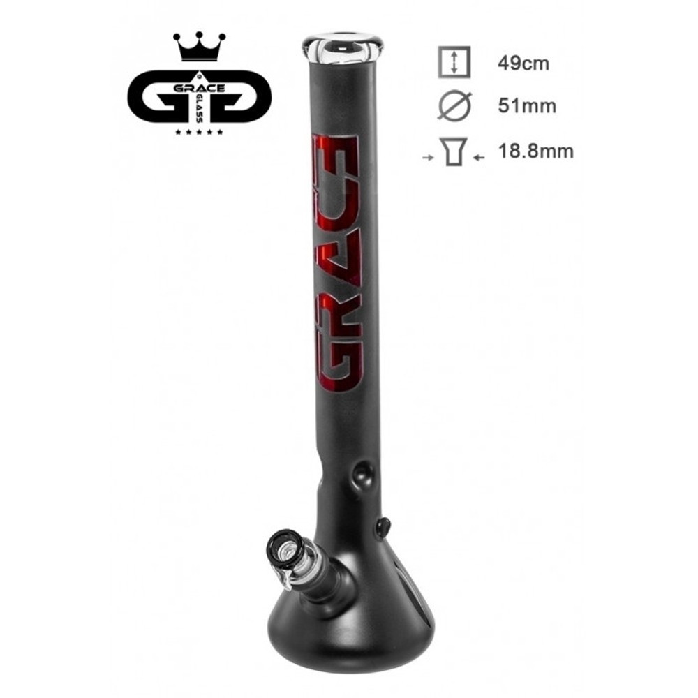 Бонг GG SATINATED SERIES THE RED BEAKER H:49 &Oslash;:51мм
