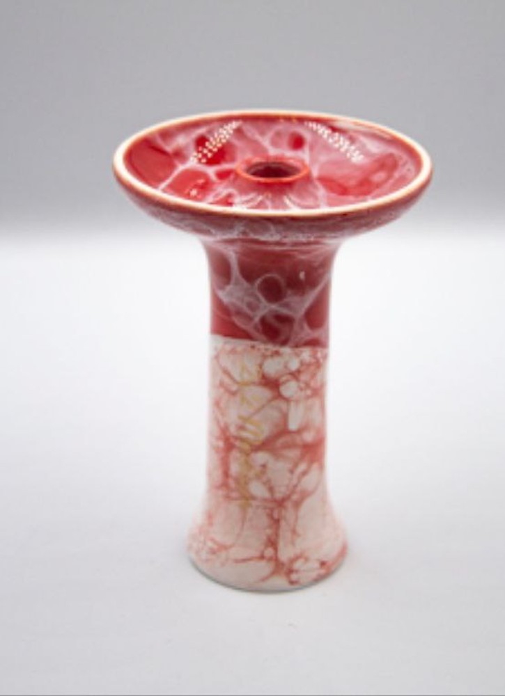 Чаша 2x2 Medium Red&White mramor