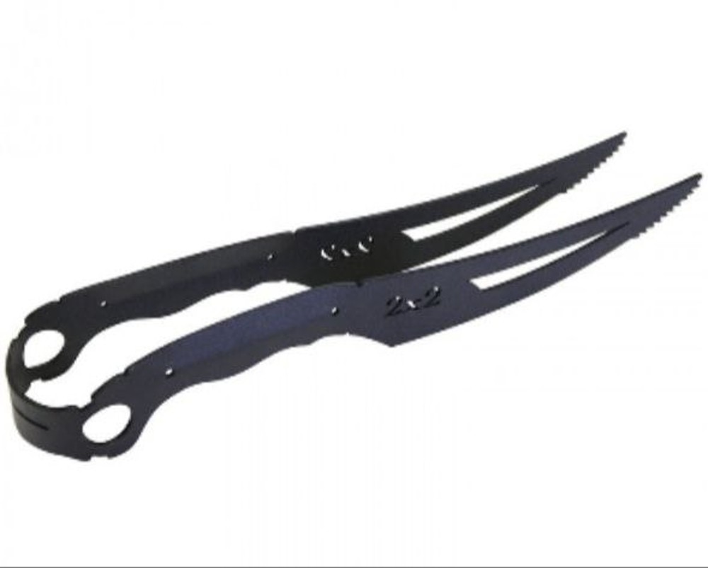 Щипці 2x2 Black knife чорні матові