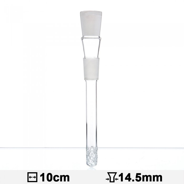 Чиллум-адаптер с диффузором стеклянный d - 14,5мм, L - 10см