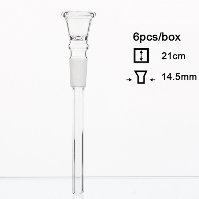 Чиллум стеклянный d - 14,5мм, L - 21см