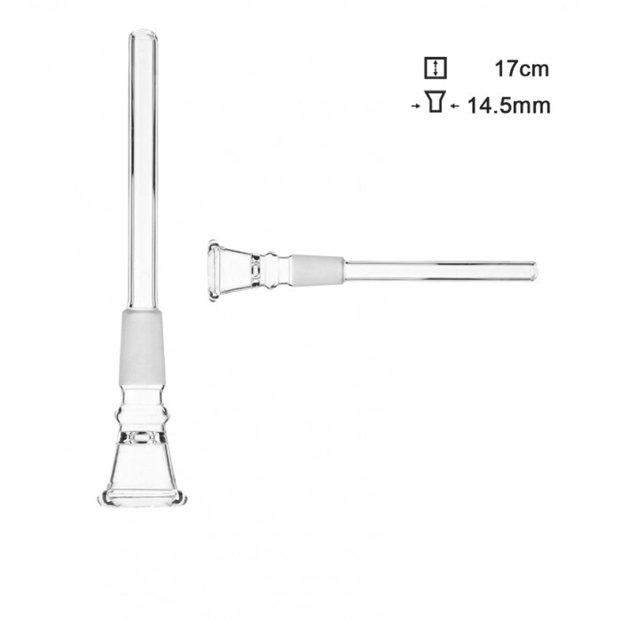 Чиллум стеклянный d - 14,5мм, L - 17см