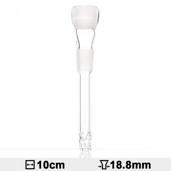 Чиллум-адаптер с диффузором стеклянный d - 18,8мм L-10