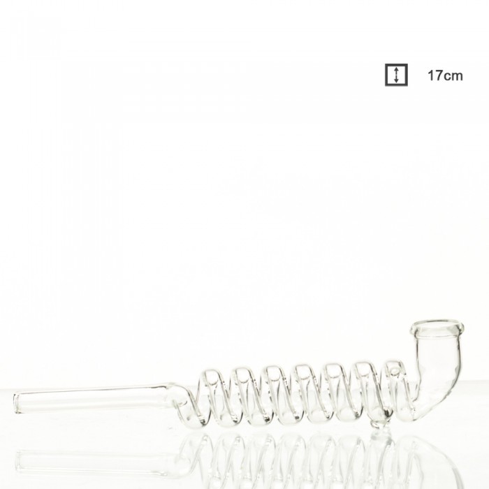 Трубка стеклянная Kawum Spiral- L:17cm