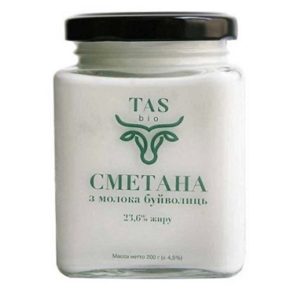 Сметана з молока буйволиць 200г