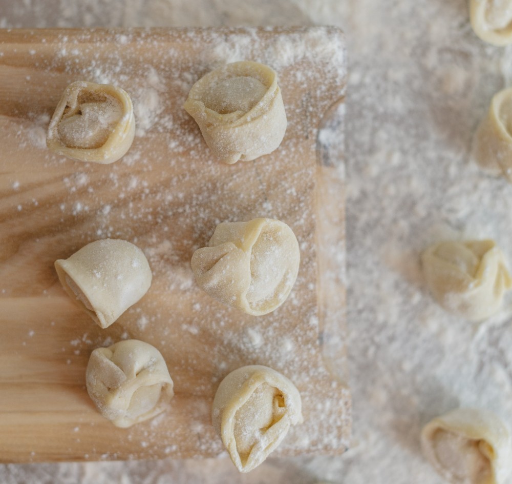 Пельмені з філе кролика та вершками 