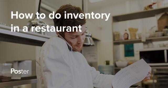How to do inventory in a restaurant