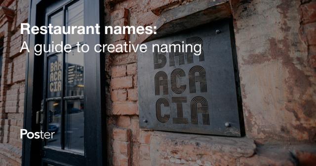 Creative & cool restaurant names: How to name a restaurant without hiring a naming expert