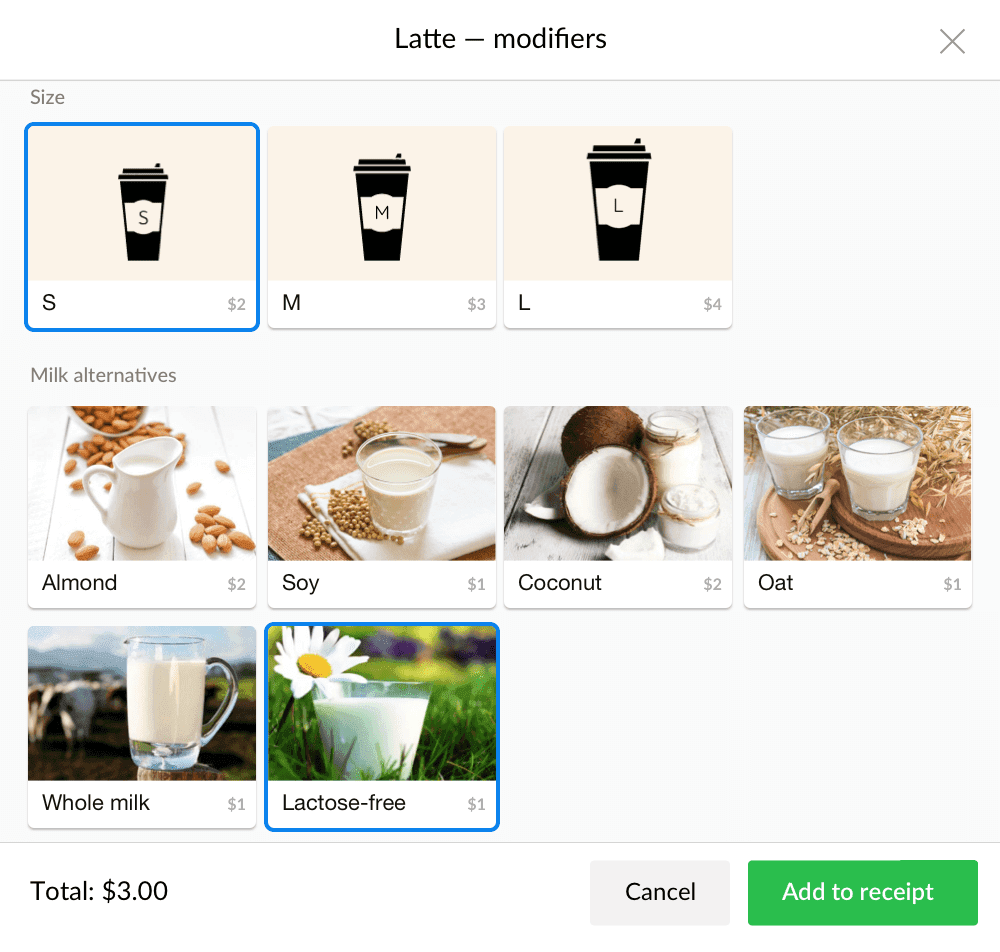 Work with modifiers