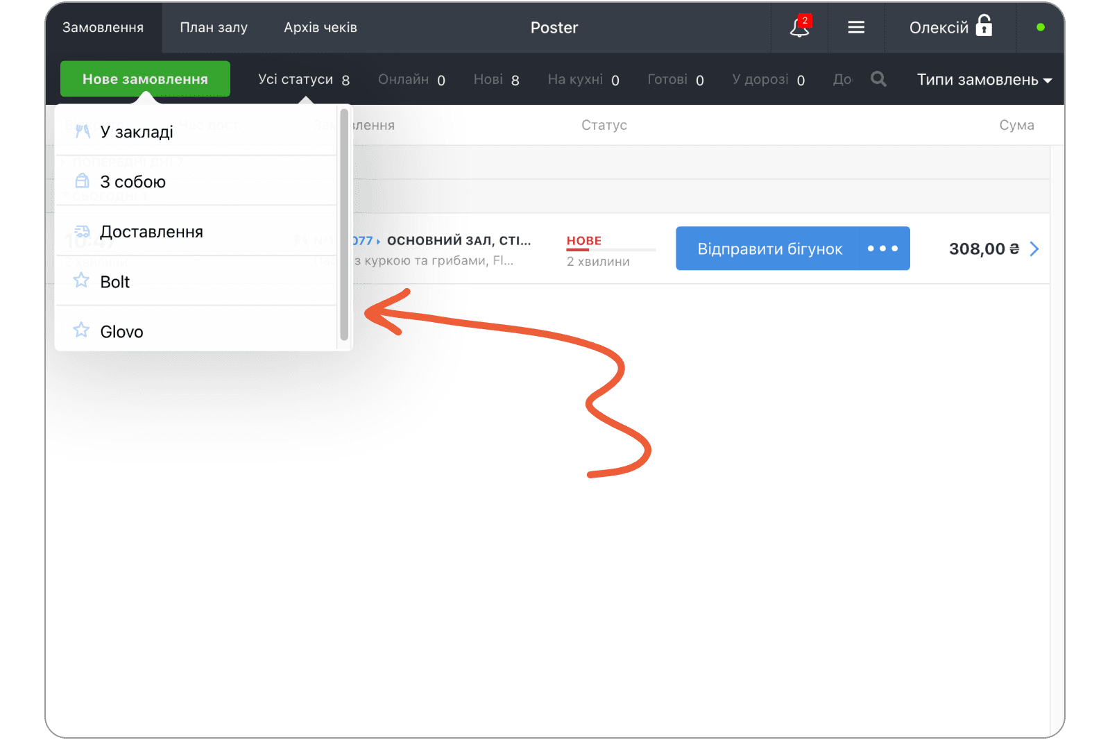 Джерела замовлень для всіх акаунтів