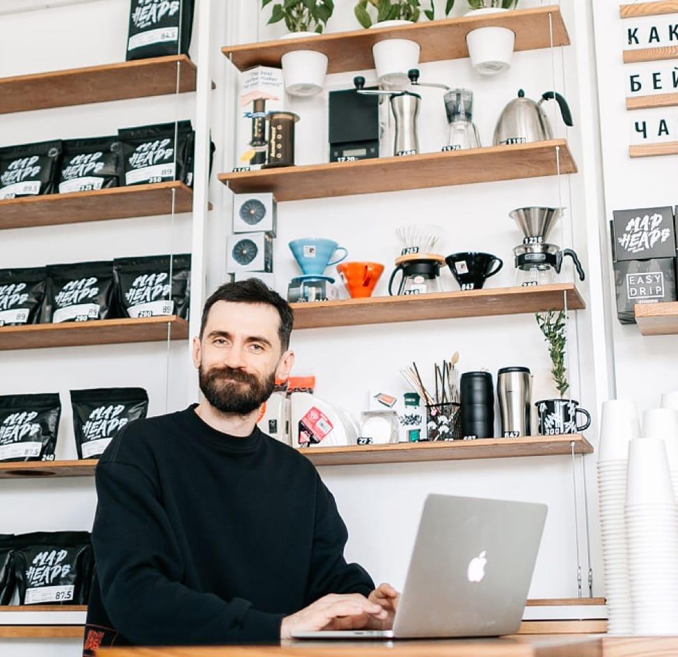 Maksim Yavorskiy, owner of “Have” coffee shop