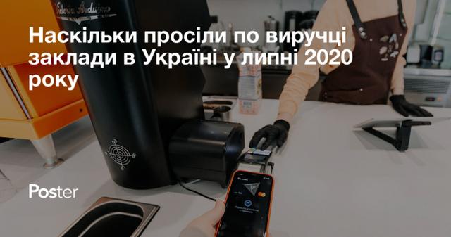 Наскільки просіли по виручці заклади в Україні у липні 2020 року