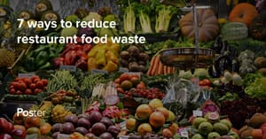 How to Reduce Restaurant Food Waste. Restaurant Recycling Program — Poster POS