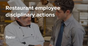 Types of disciplinary measures for restaurant employees