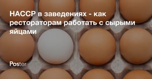 HACCP в заведениях - как рестораторам работать с сырыми яйцами