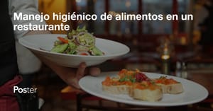 Manejo higiénico de alimentos en un restaurante