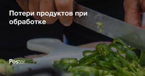 Потери продуктов при обработке, как рассчитать процент отходов продуктов в ресторане