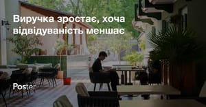 Виручка зростає, хоча відвідуваність меншає - середній чек у закладах піднявся на 17%. Дослідження Poster