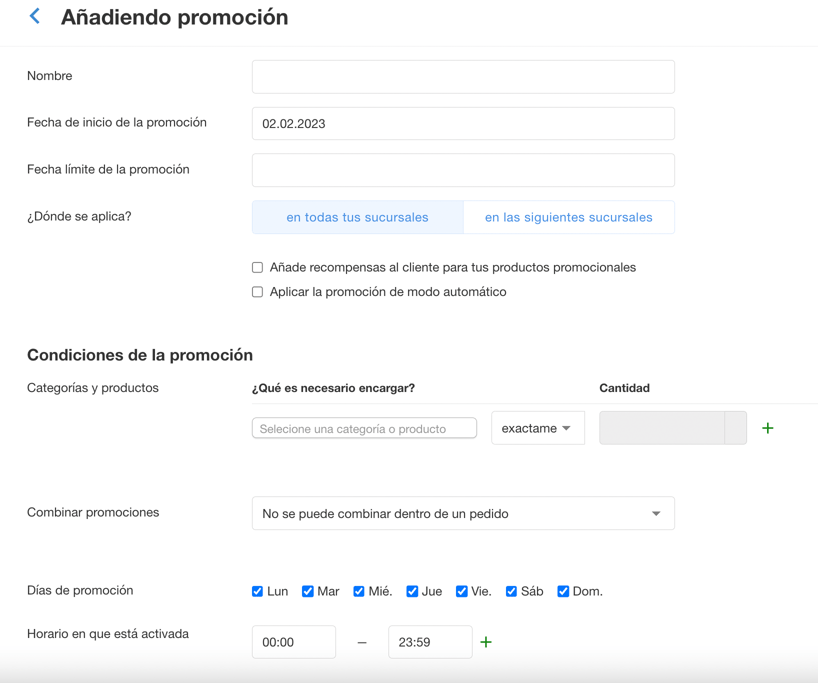 Crea ofertas para tu pub
