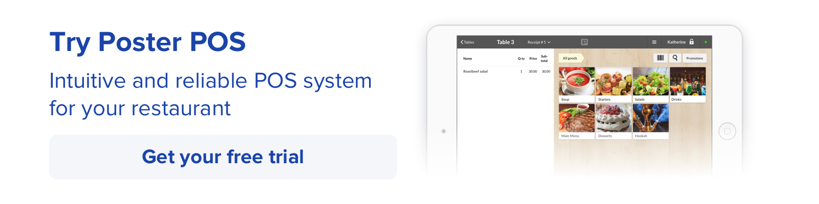 POS system for restaurants, cafes, and bars POS system for restaurants, cafes, and bars