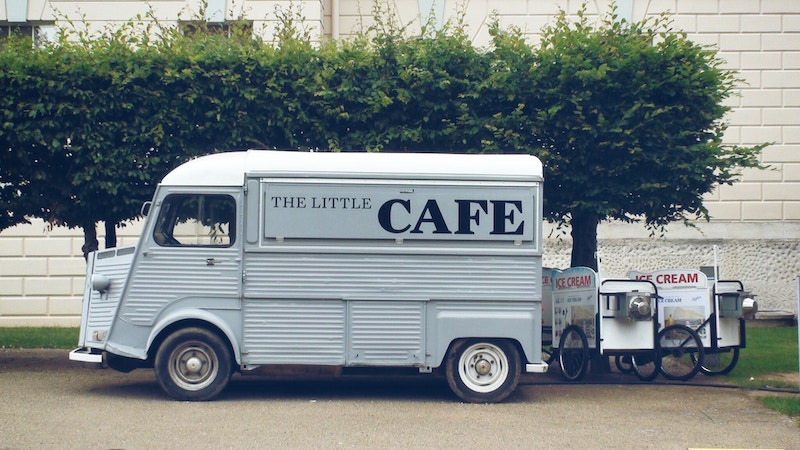 an old food truck an old food truck