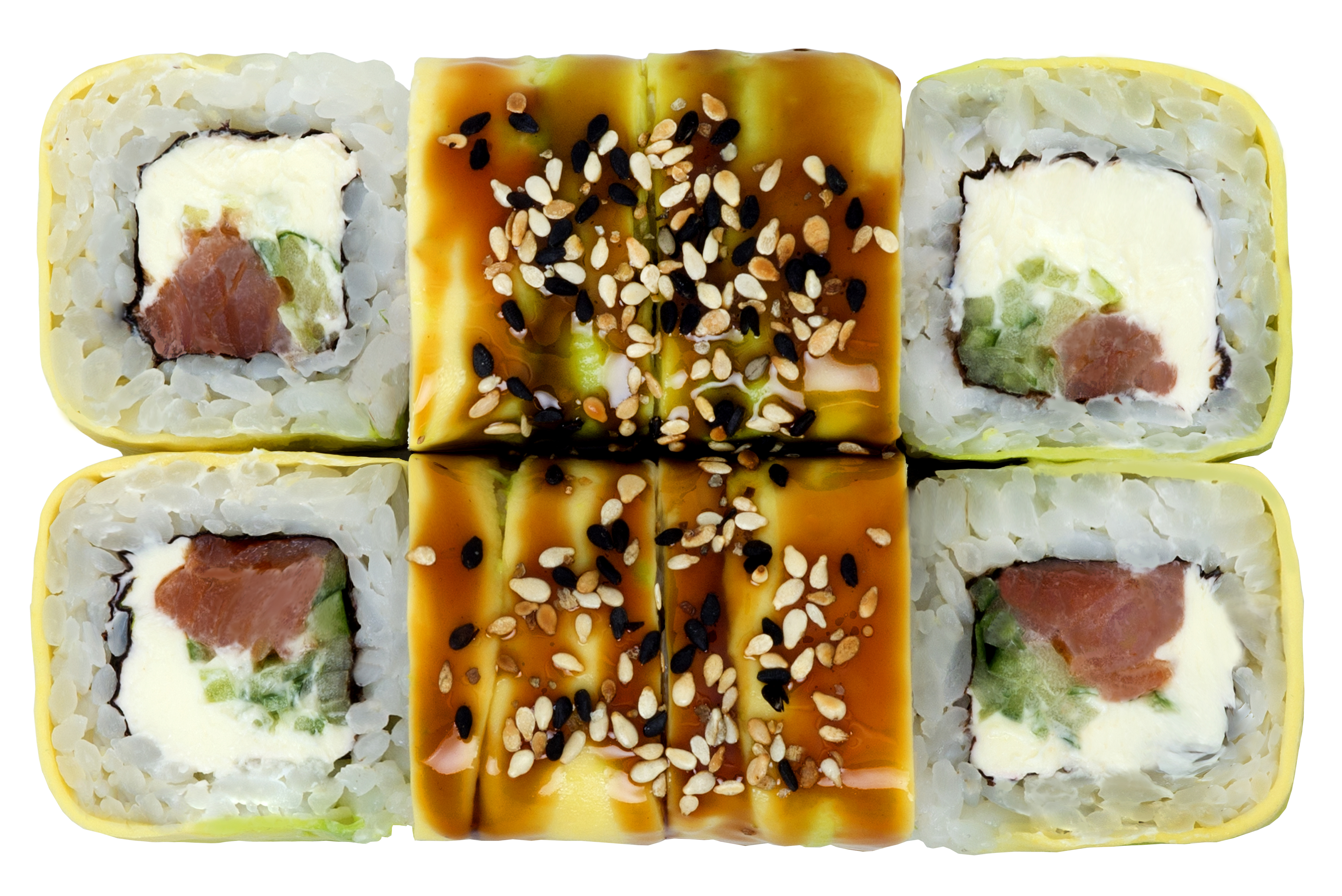 Авокадо з копченим лососем