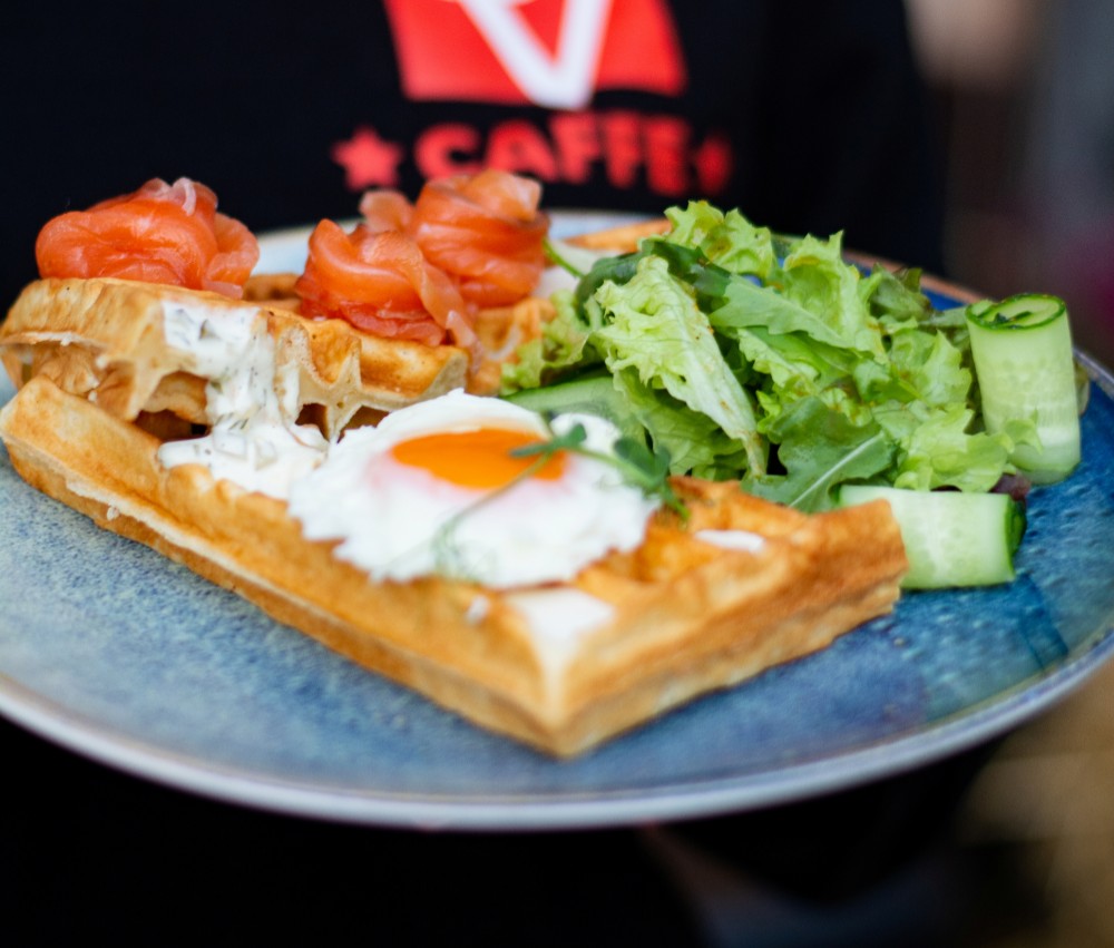 Вафлі з лососем Glovo