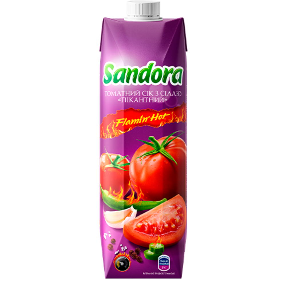 Сік Томатний Пікантний Sandora 0.95л
