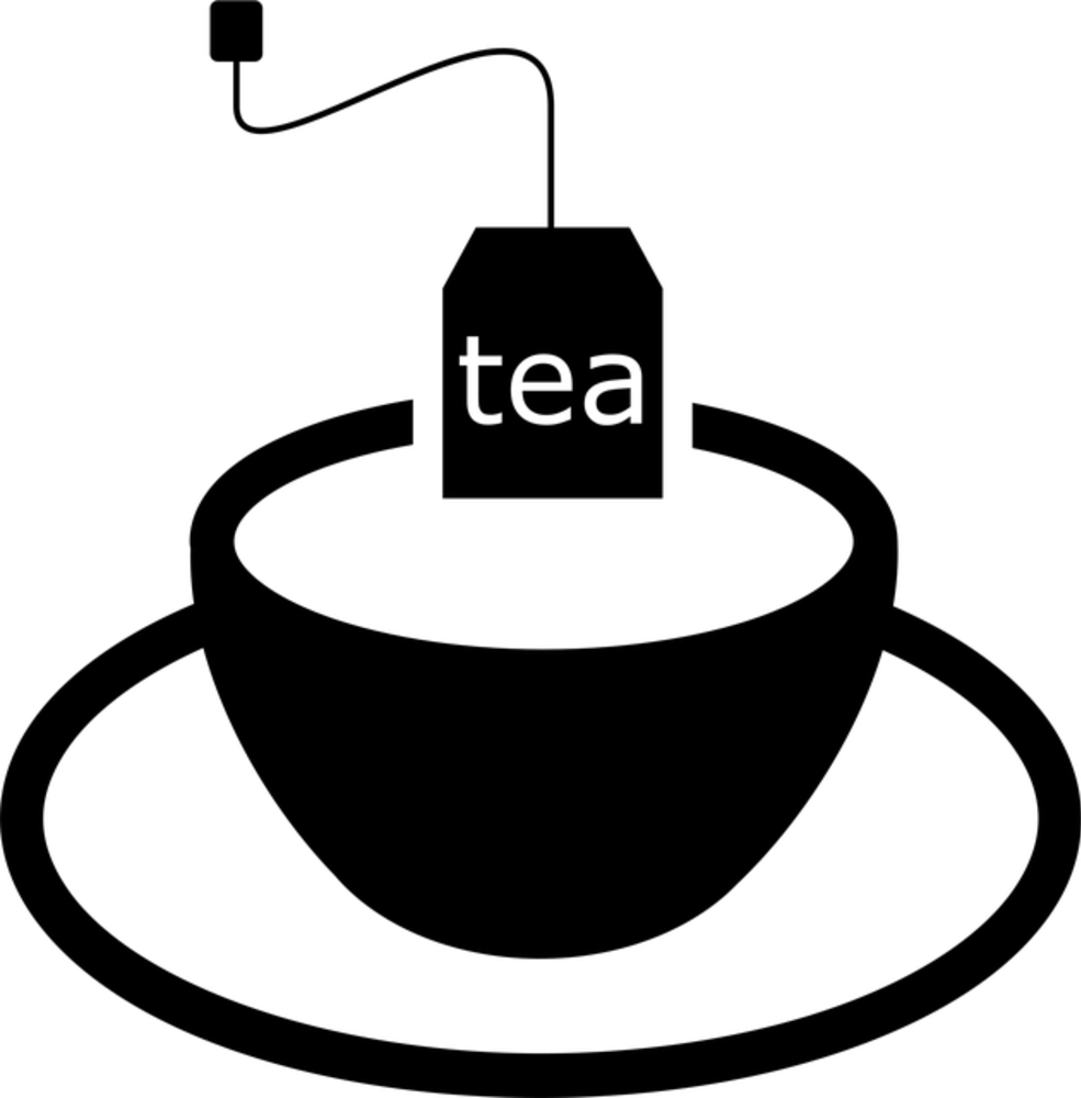 Black tea, teabag