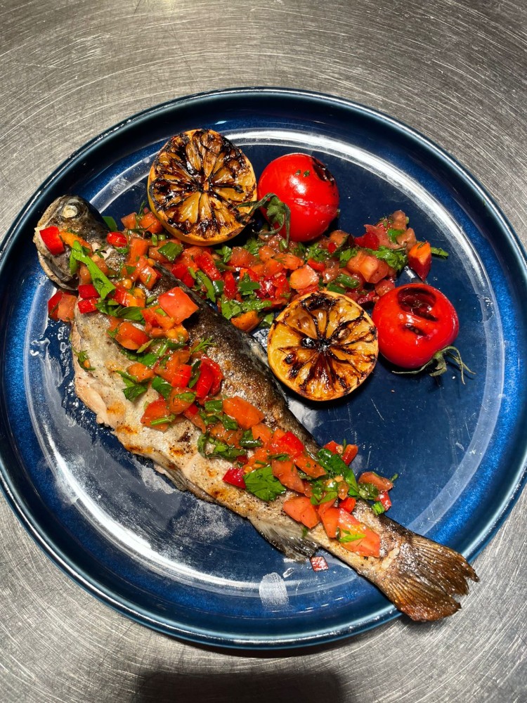 Halal grilled trout
