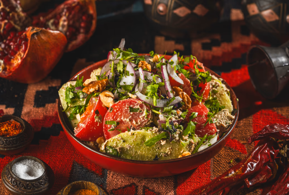 Georgian salad with Gurian spices