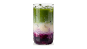 Blueberry Matcha Latte