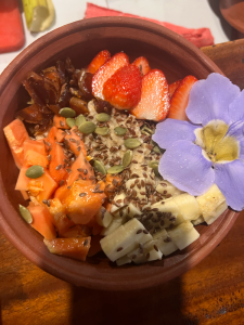Oatmeal with cereals bowl
