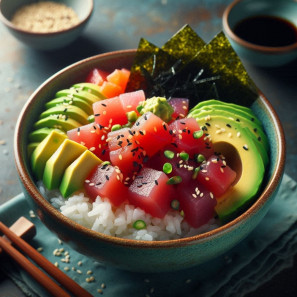 Poke with tuna