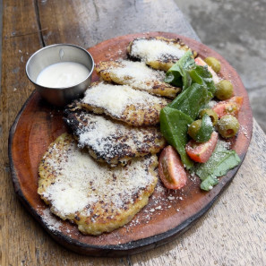 Draniki with parmigiano