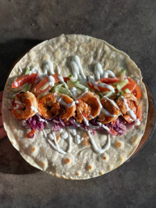 Prawns Shawarma