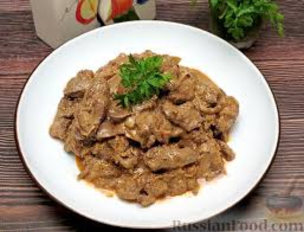 Гуляш из печени